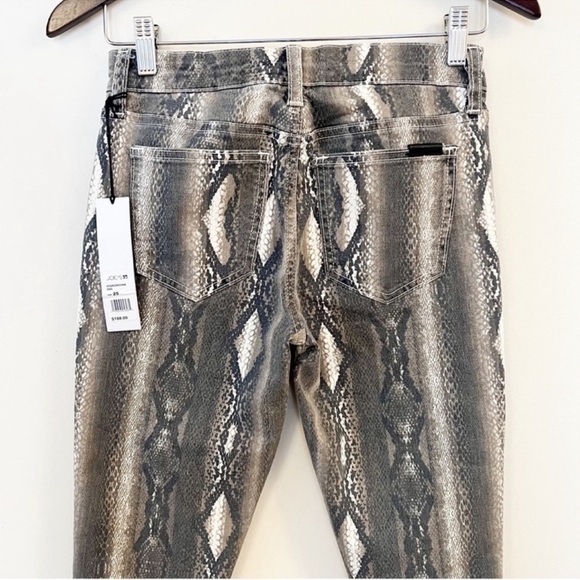 Joe’s Jeans NEW Gray Snakeskin Pattern Jeans Icon Mid Rise Skinny Ankle Size 25 - Picture 12 of 13